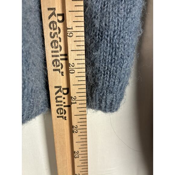 Zara Sweater Cardigan M Wool Alpaca Blend Old Money Quiet Luxury Preppy Balloon - Picture 8 of 8